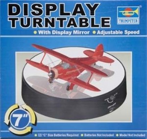 TRUMPETER 展示轉盤+透明圓筒蓋 (09835)